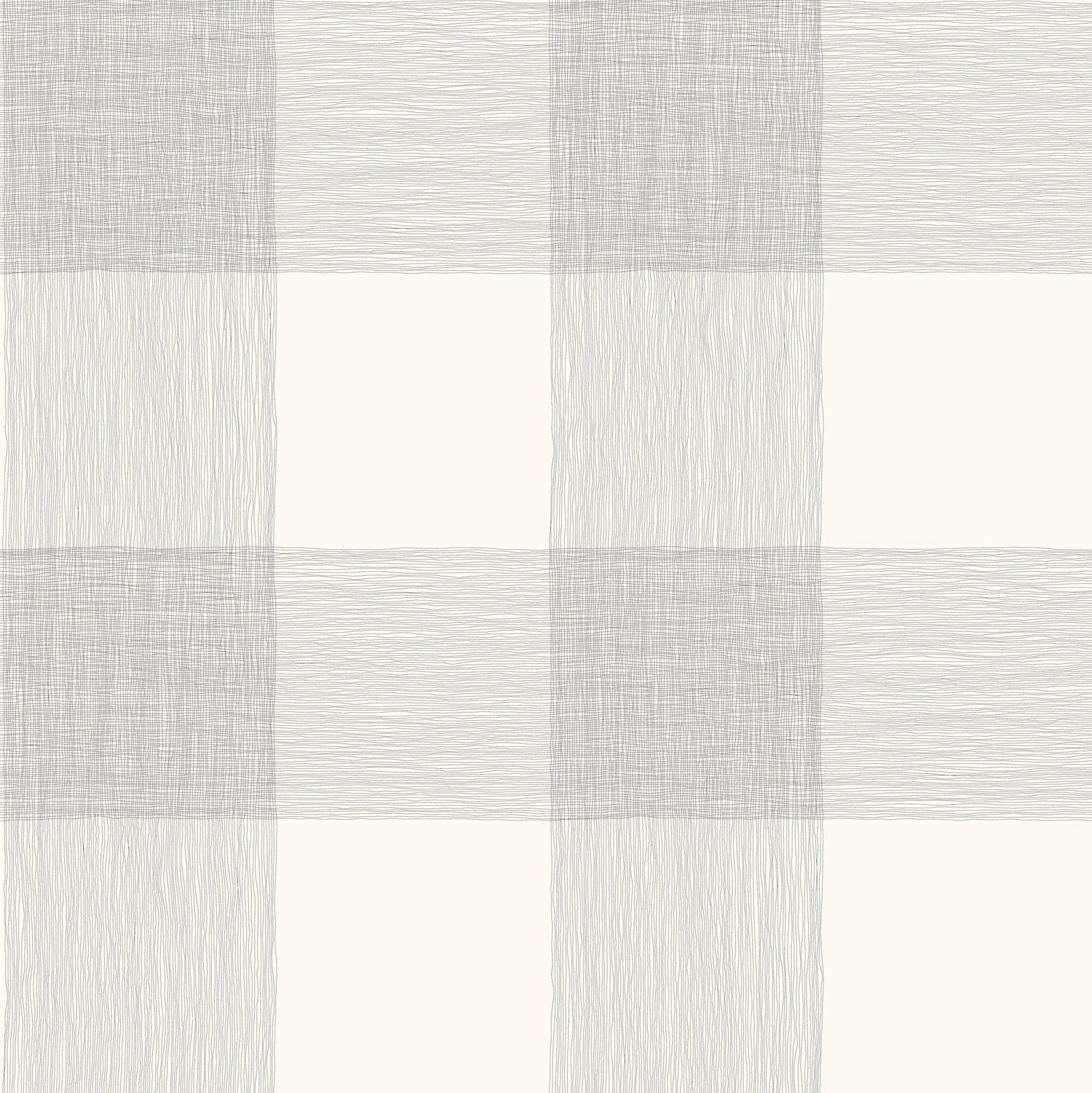 Common Thread Black & White Peel & Stick Wallpaper with Buffalo Check Plaid Pattern - York PSW1000RL