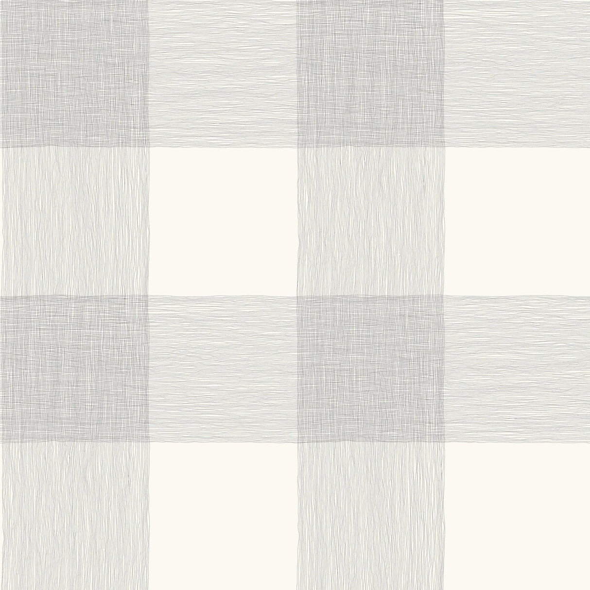 Common Thread Black & White Peel & Stick Wallpaper with Buffalo Check Plaid Pattern - York PSW1000RL