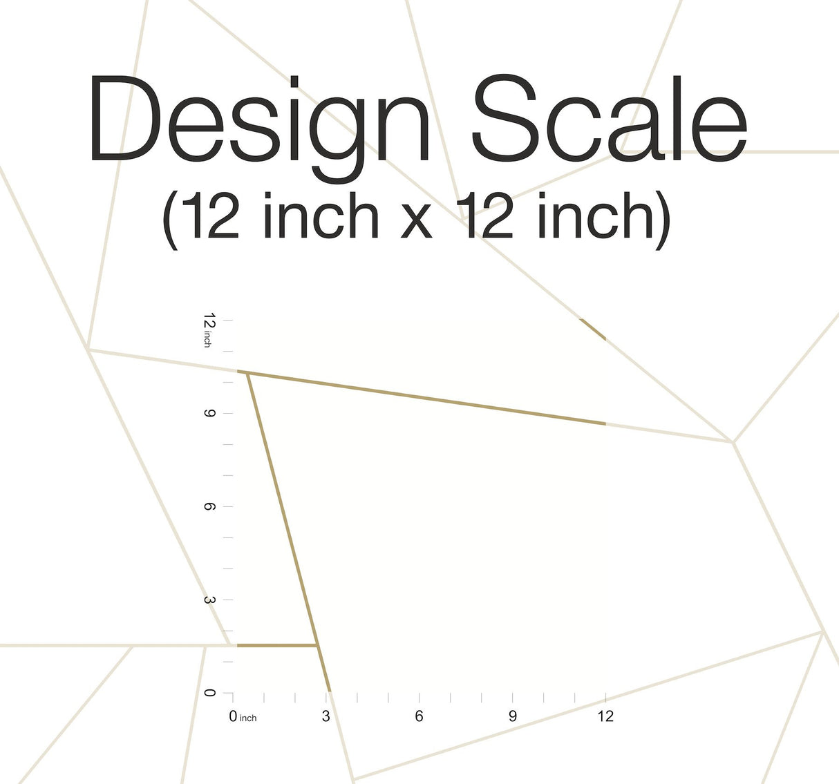 Fractured Prism Gold Metallic Peel & Stick Wallpaper with Geometric Line Pattern - York PSW1064RL