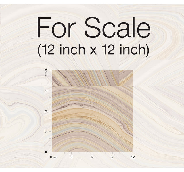 Onyx Purple Peel & Stick Wallpaper with Bohemian Marbled Tile Motif - York PSW1093RL