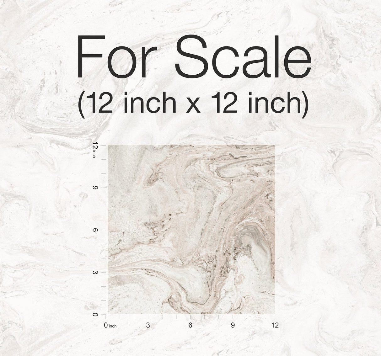 Oil & Marble Clay & Taupe Peel & Stick Wallpaper with Bohemian Marble Pattern - York PSW1125RL