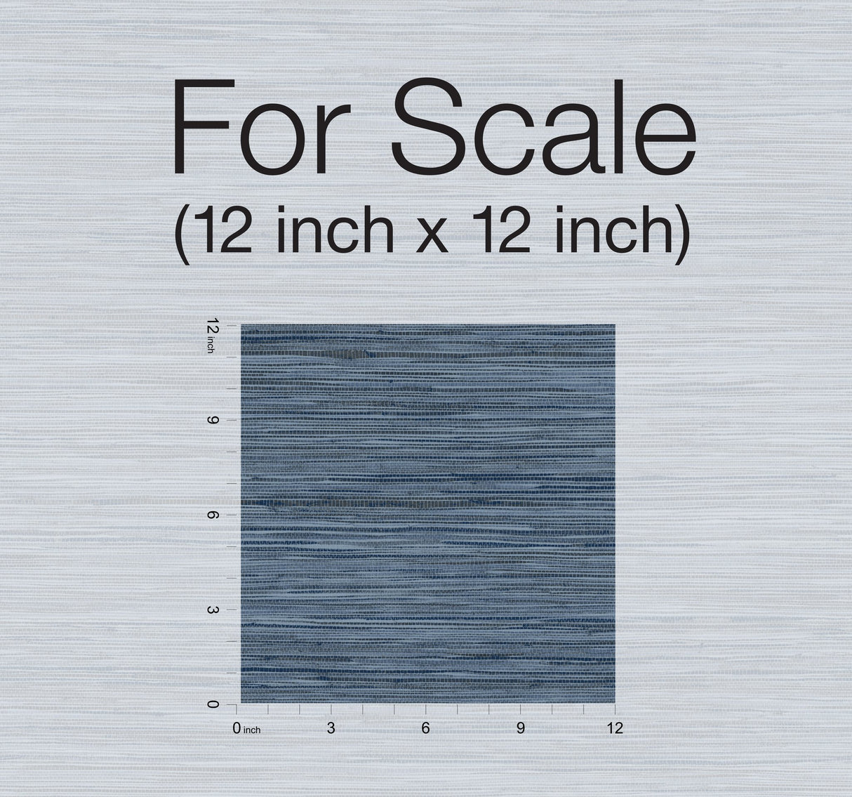 Bahia Grass Navy Peel & Stick Wallpaper with Faux Grasscloth Weave - York PSW1136RL