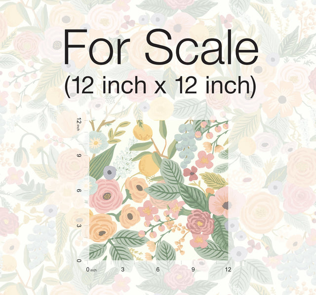 Garden Party Pastel Premium Peel & Stick Wallpaper with Floral Botanical Pattern - York PSW1199RL