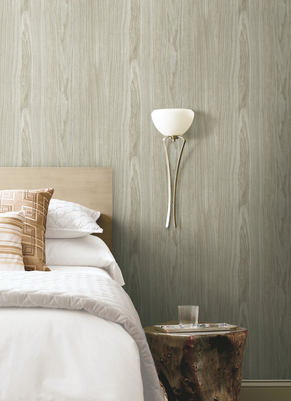 Linden Grey Woodgrain Peel & Stick Wallpaper - York PSW1275RL