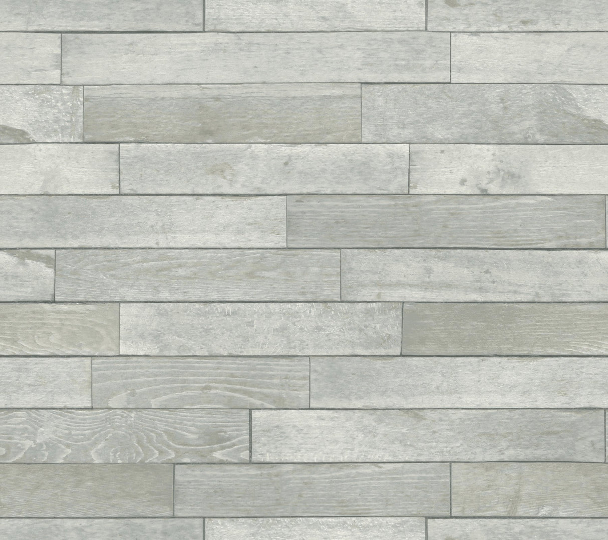 Warehouse Planks Grey Peel & Stick Wallpaper with Weathered Wood Plank Pattern - York PSW1295RL