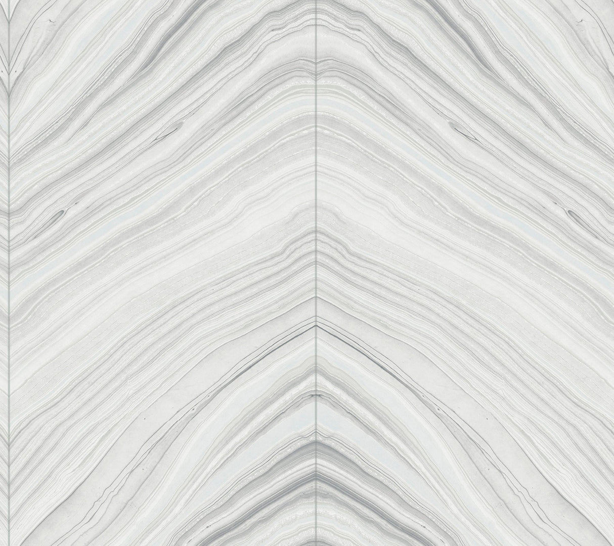 Onyx Strata Sheer Grey Peel & Stick Wallpaper with Geometric Stone Chevron Motif - York PSW1422RL