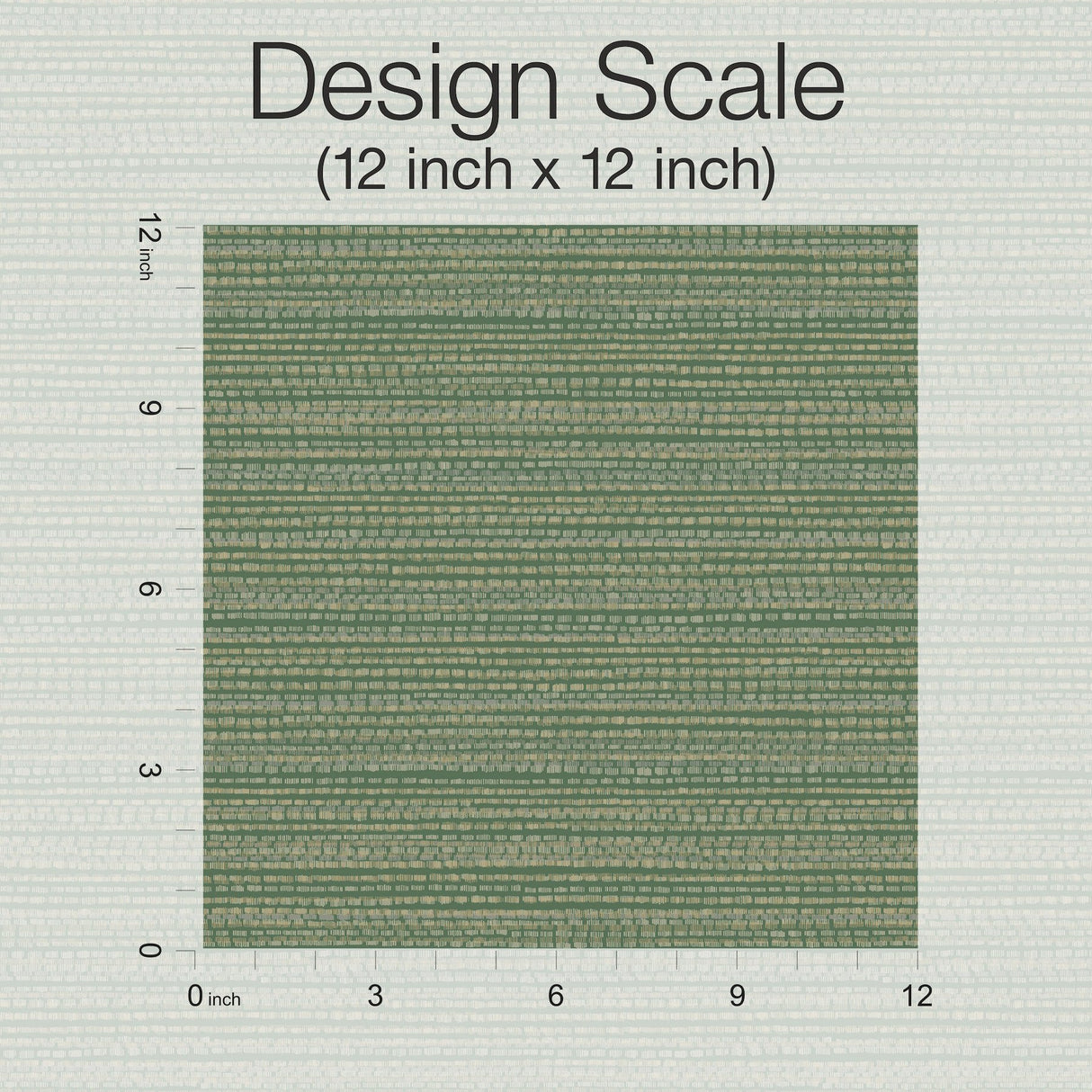 Tick Mark Texture Meadow Green Peel & Stick Wallpaper with Geometric Woven Motif - York PSW1448RL