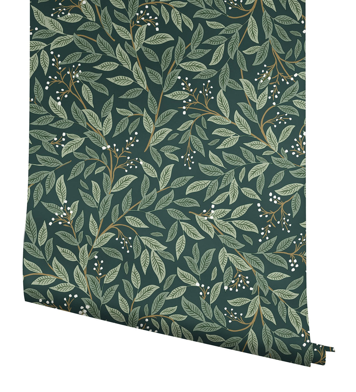 Willowberry Emerald Peel & Stick Wallpaper with Botanical Ivy Vines Pattern - York PSW1471RL