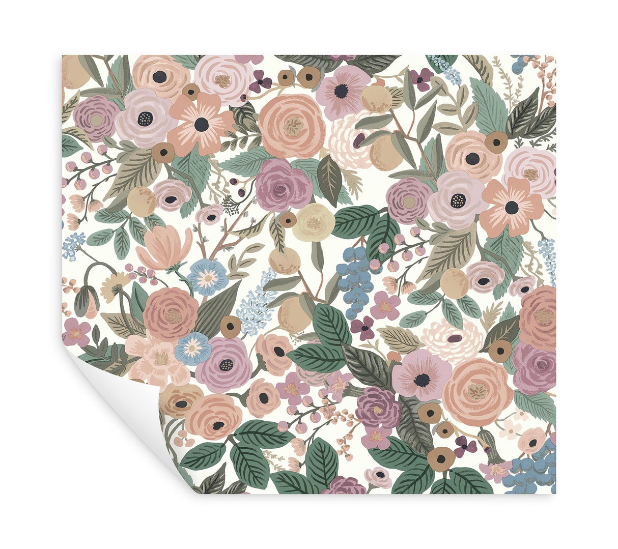 Garden Party Blush Multi Peel & Stick Wallpaper with Floral Pattern - York PSW1483RL