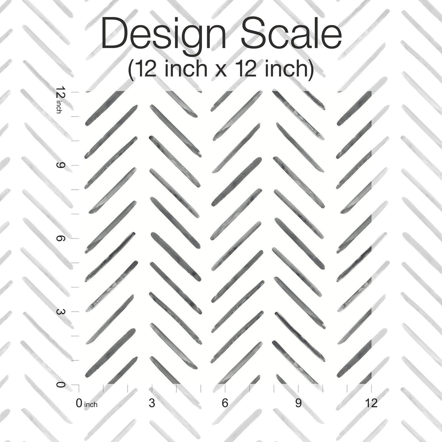 Painted Herringbone Black Peel & Stick Wallpaper with Matte Non-Woven Chevron Pattern - York PSW1525RL