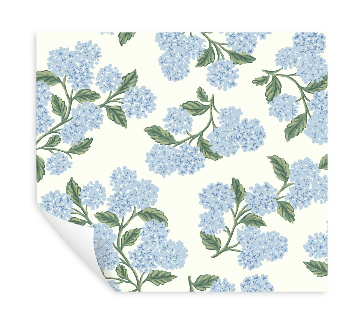 Hydrangea Blue & White by Rifle Paper Co. Peel & Stick Wallpaper – York Wallcoverings PSW1617RL