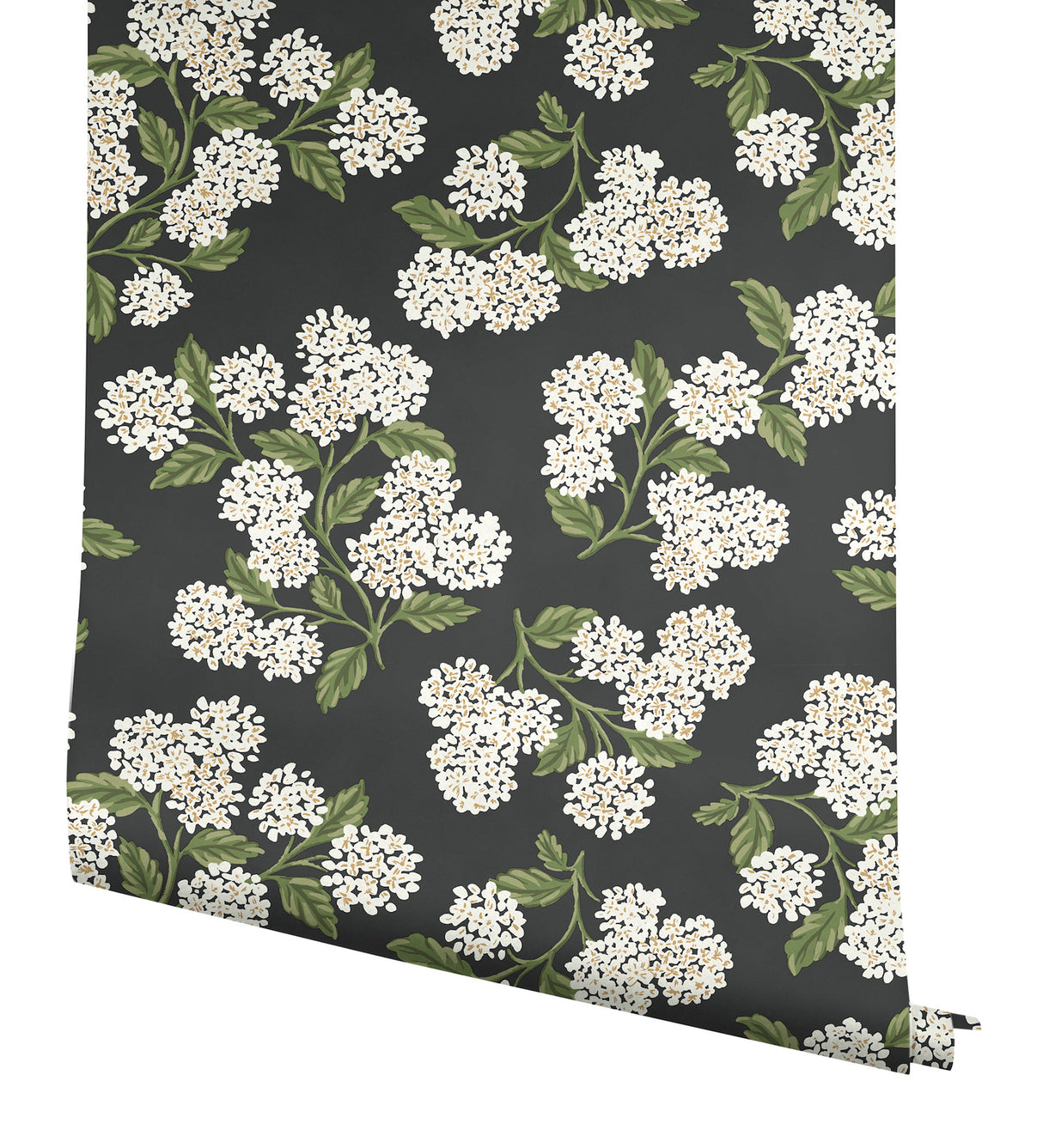 Hydrangea Black & White by Rifle Paper Co. Peel & Stick Wallpaper – York Wallcoverings PSW1618RL