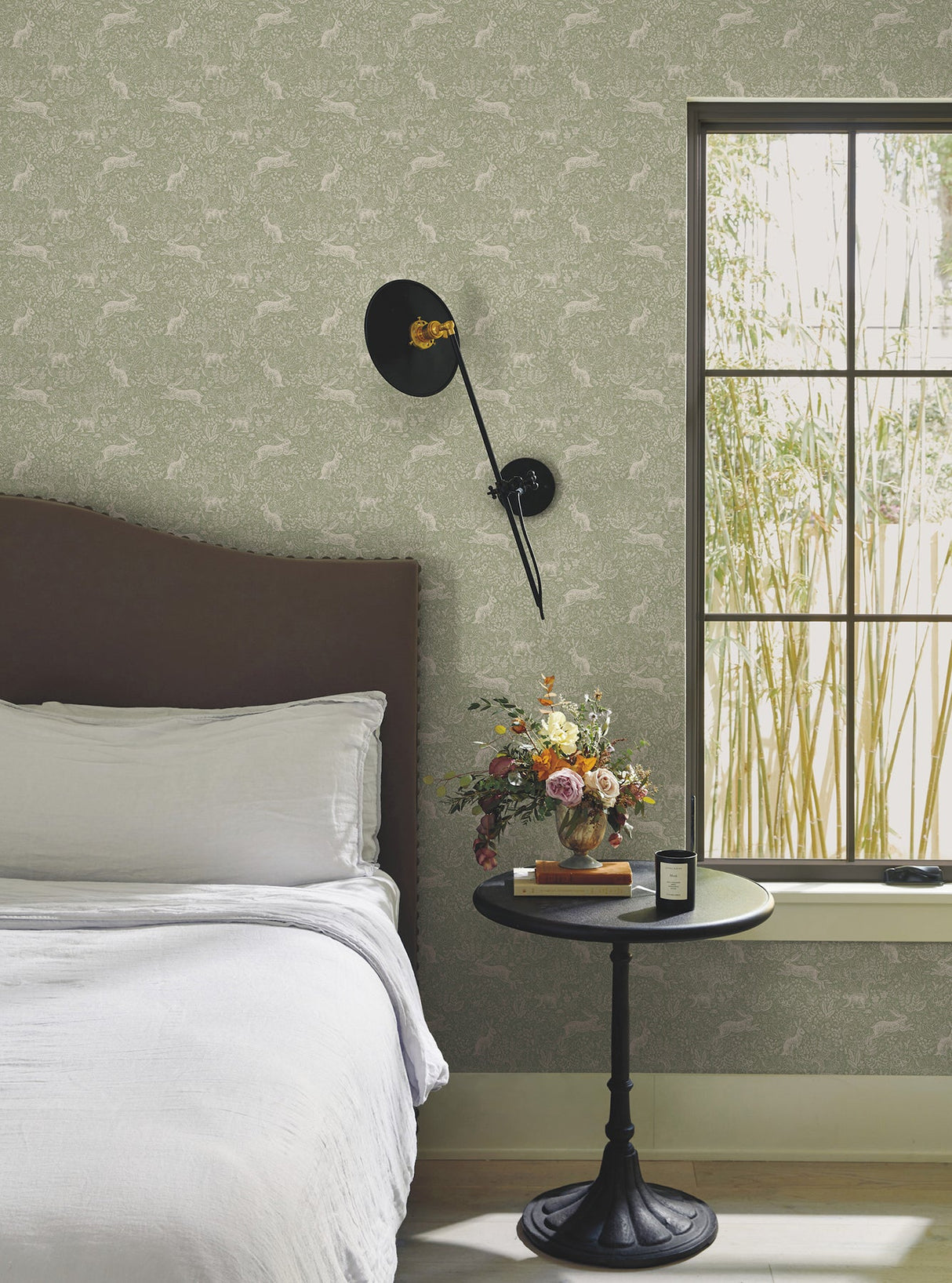 Fable Mint by Rifle Paper Co. Peel & Stick Wallpaper- York Wallcoverings PSW1628RL