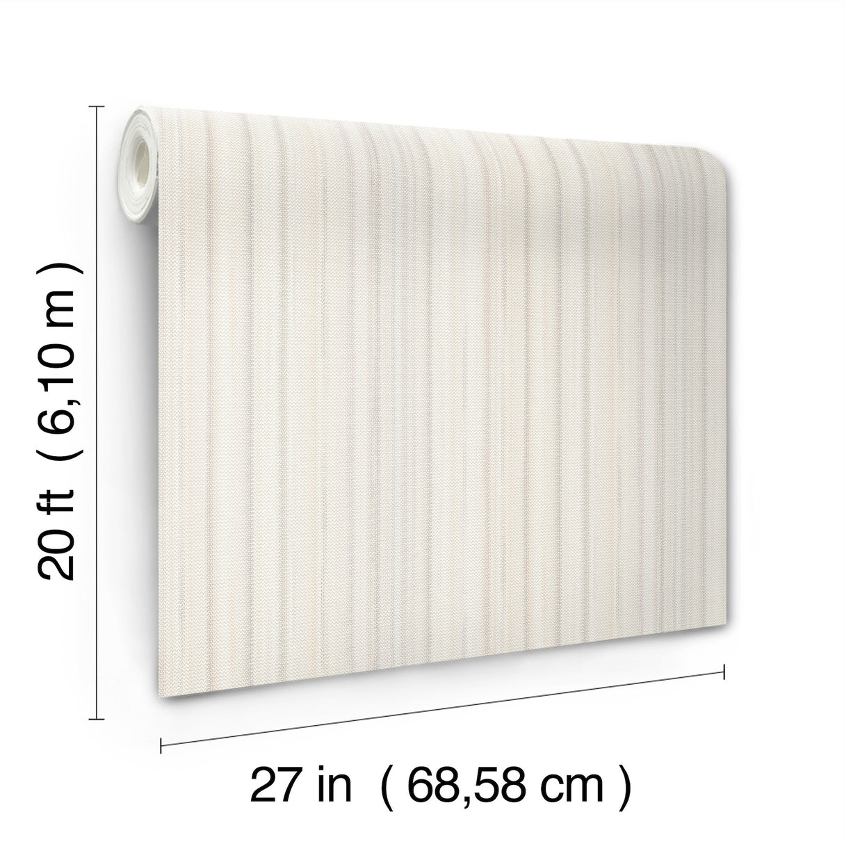 Striped Sunset Beige by York Wallcoverings Missoni Variegated Stripe Non Woven Peel and Stick Wallpaper - PSW1635RL