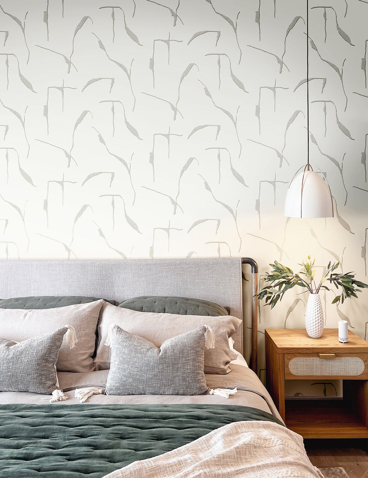 Ivory Coast Stone & Glint by York Wallcoverings Nikki Chu Premium Peel and Stick Non Woven Abstract Geometric Metallic Wallpaper PSW1654RL