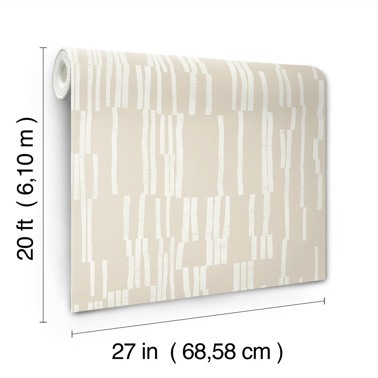 Koso Linen by Nikki Chu Premium Peel + Stick Wallpaper- York Wallcoverings PSW1662RL