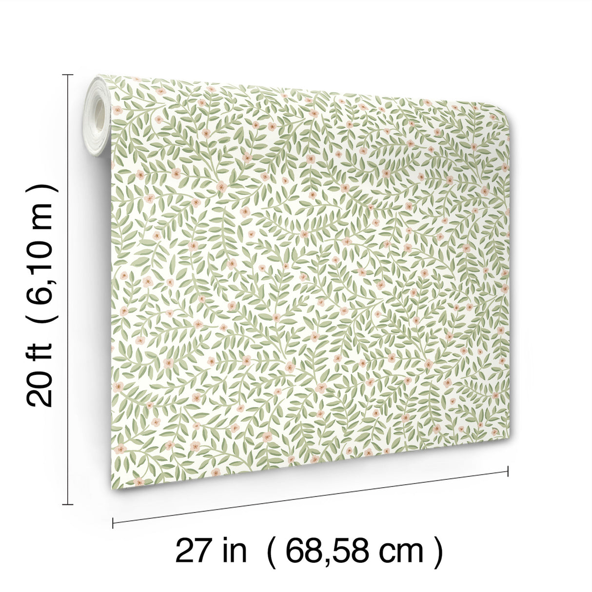 Elodie Cream by Rifle Paper Co. Petite Floral Premium Peel + Stick Wallpaper – York Wallcoverings PSW1673RL