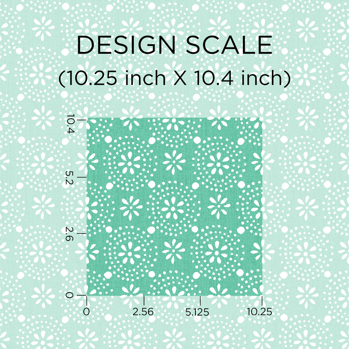 Floral Geo Green by InHome Peel and Stick Geometric Floral Pattern Wallpaper Single Roll 20.5 in Wide x 18 ft Long Coverage 30.8 sq ft - PWS4802