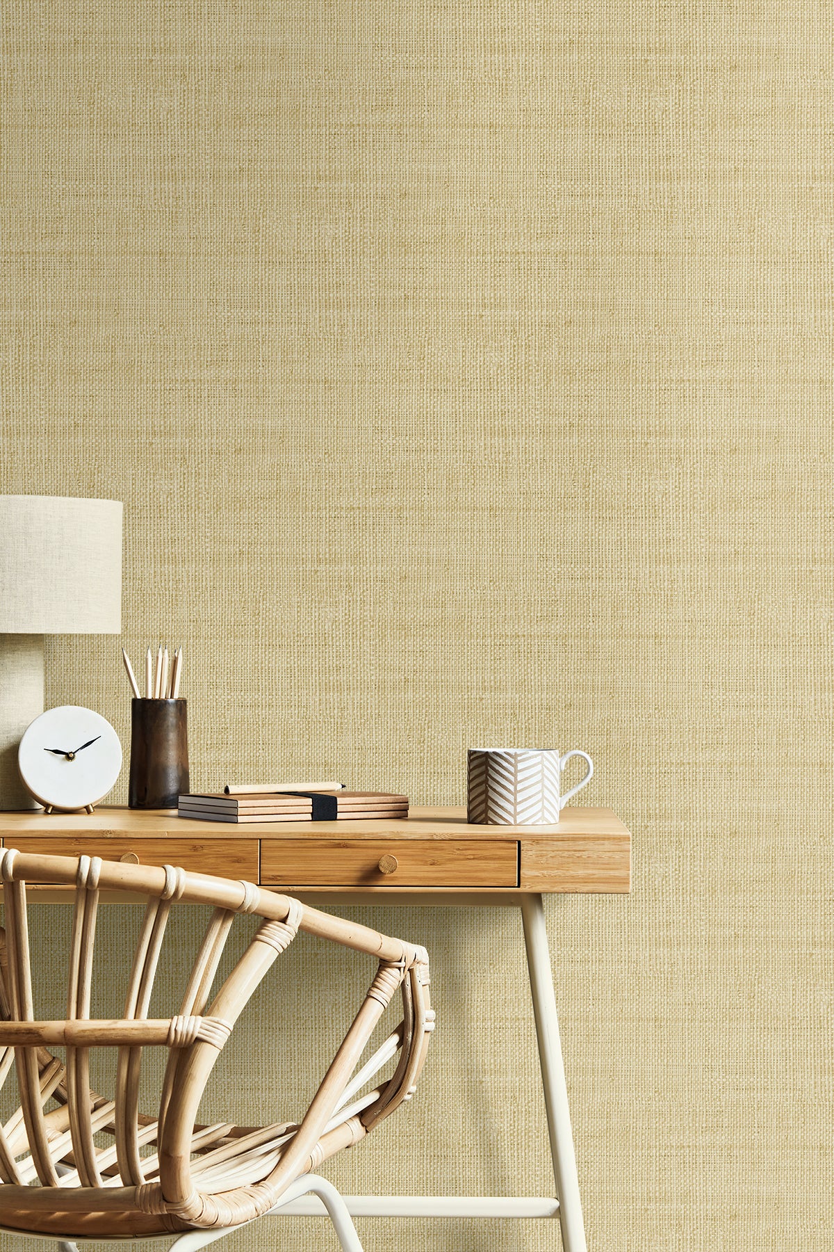 Wild Bind Sand by Raffia Faux Weave Wallpaper – Seabrook Designs RA40303