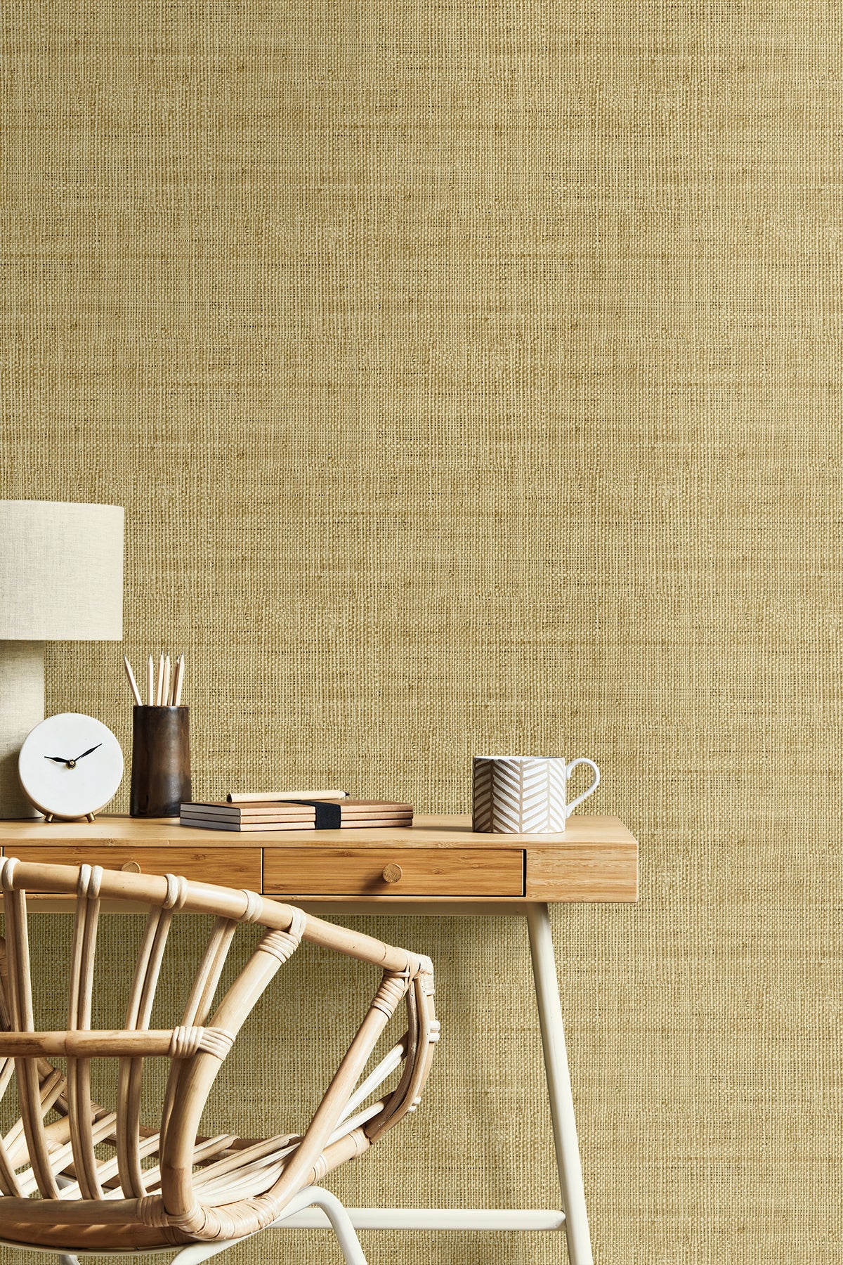 Wild Bind Wheat by Raffia Faux Weave Vinyl Wallpaper – Seabrook Designs RA40315