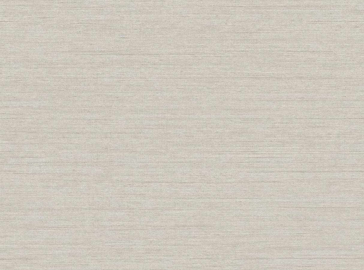 Threaded Dove Grey faux linen texture vinyl wallpaper