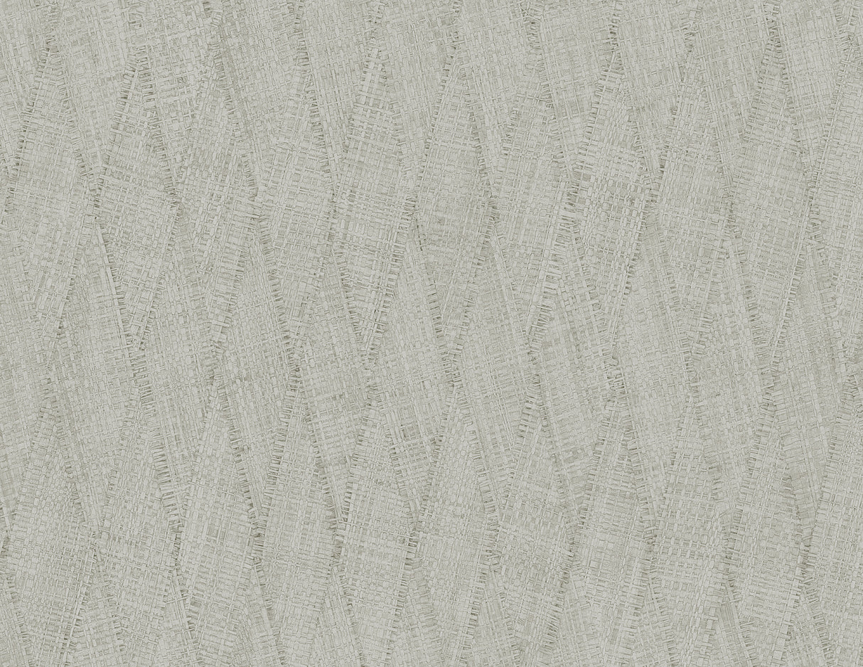 Sun Woven Fog faux weave vinyl wallpaper, matte finish, close-up texture
