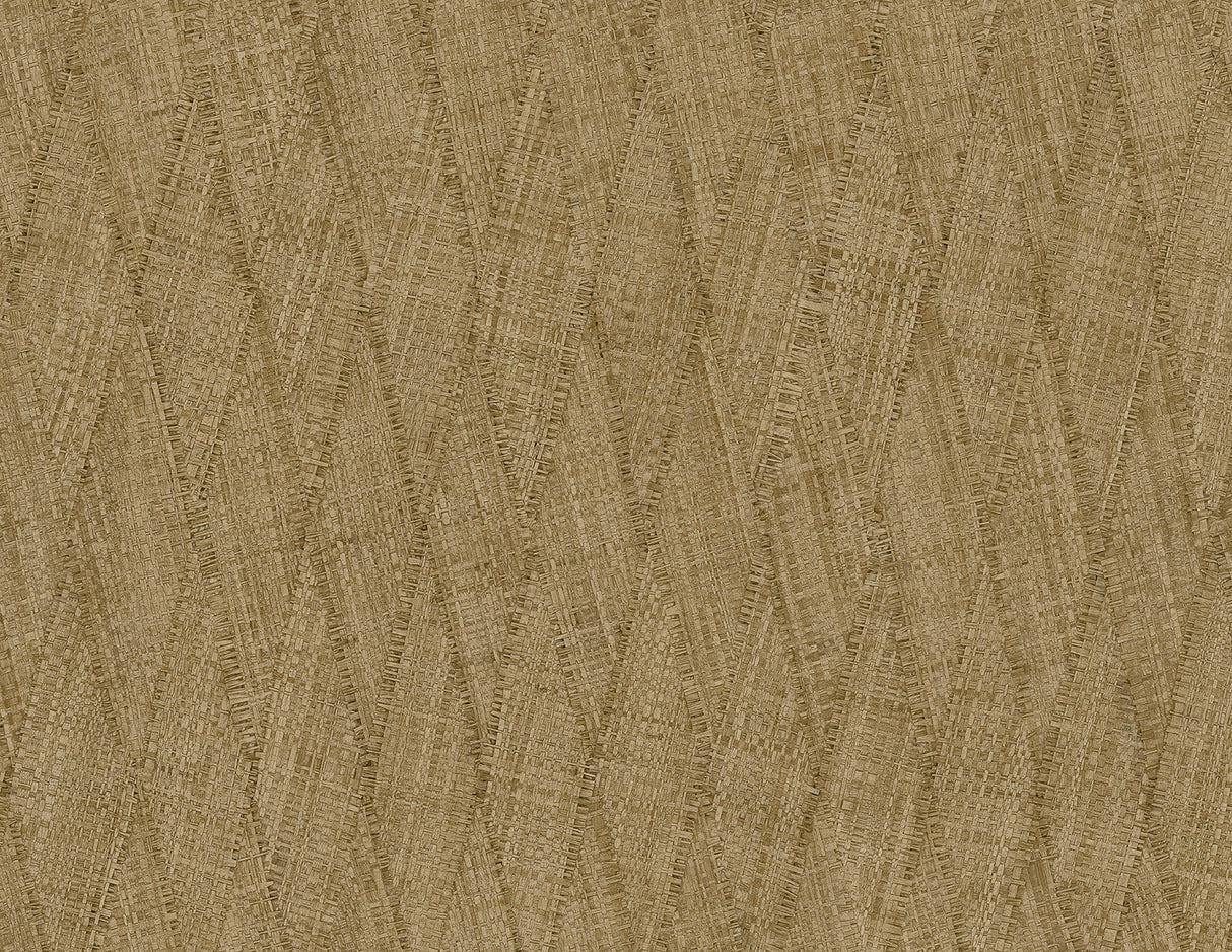 Sun Woven wallpaper in Camel featuring a matte faux weave texture