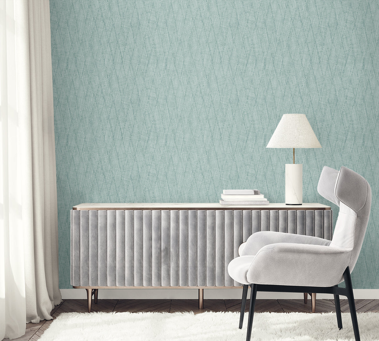 Sun Woven Dew Drop by Raffia Faux Weave Vinyl Sidewall Wallpaper – Seabrook Designs RA41218