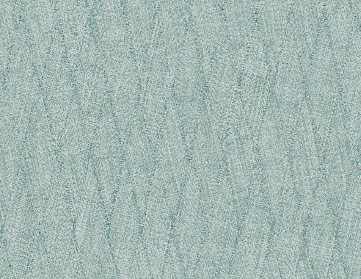 Sun Woven in Dew Drop blue faux weave matte vinyl sidewall wallpaper