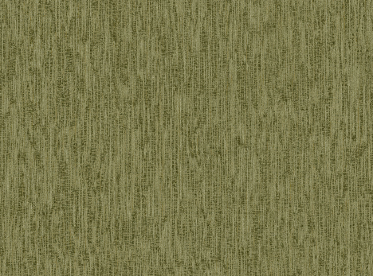 Natural Tether moss green stria texture matte vinyl wallpaper