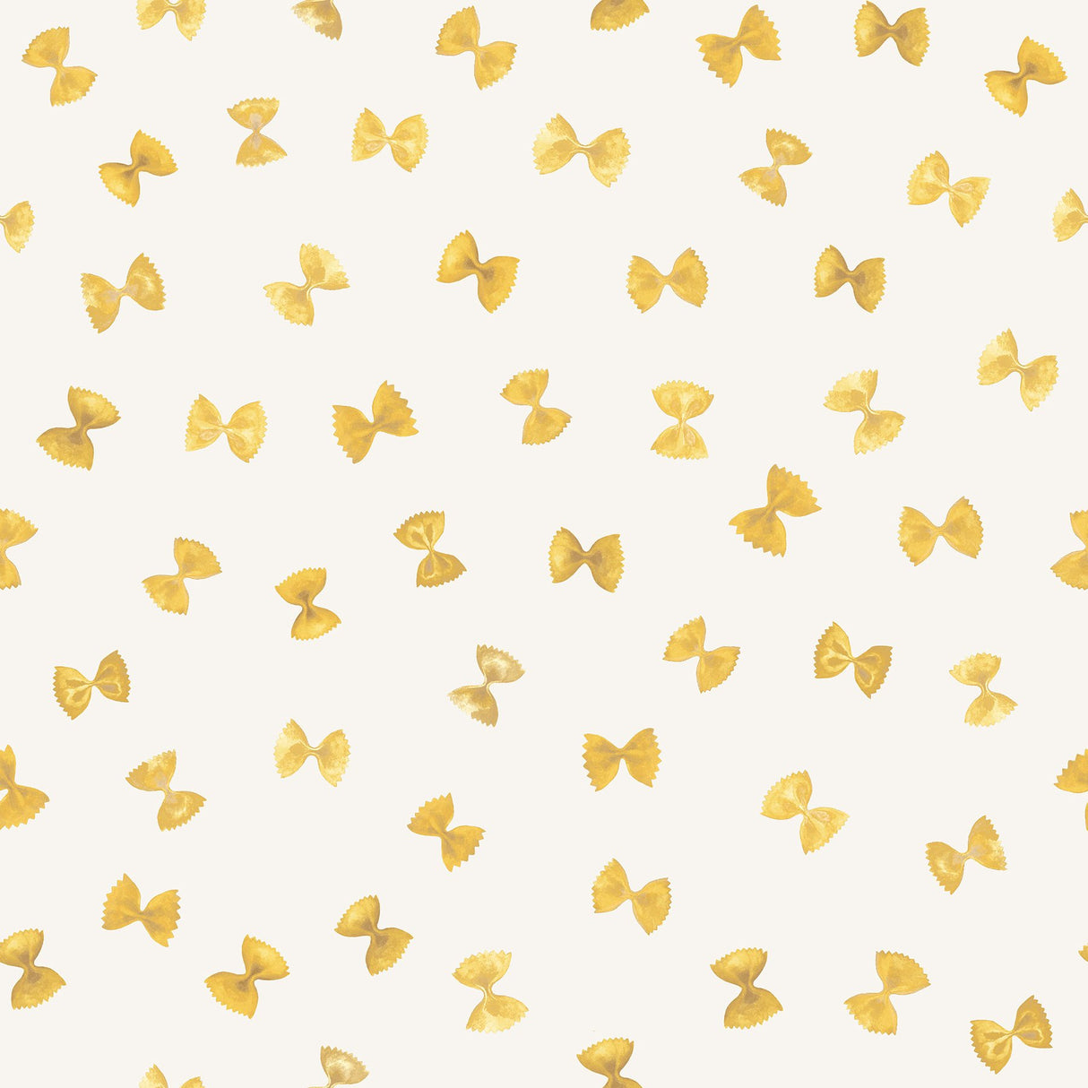 White Pasta Peel & Stick Wallpaper with Novelty Farfalle Motif - Brewster RAS6266