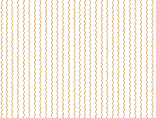 Rickrack Gold Metallic Stripes Wallpaper  Transitional Non Woven - York RF7551