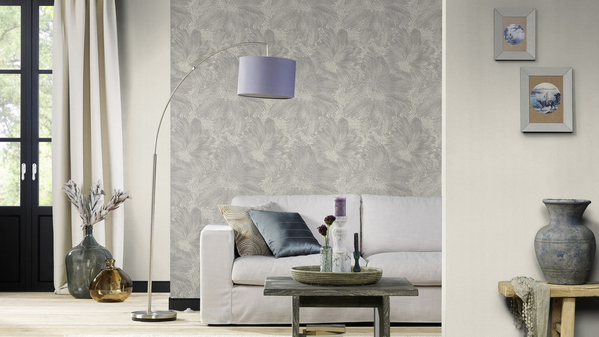 Purser Grey by Rasch Abstract Wallpaper- Brewster Home Fashions RH509250