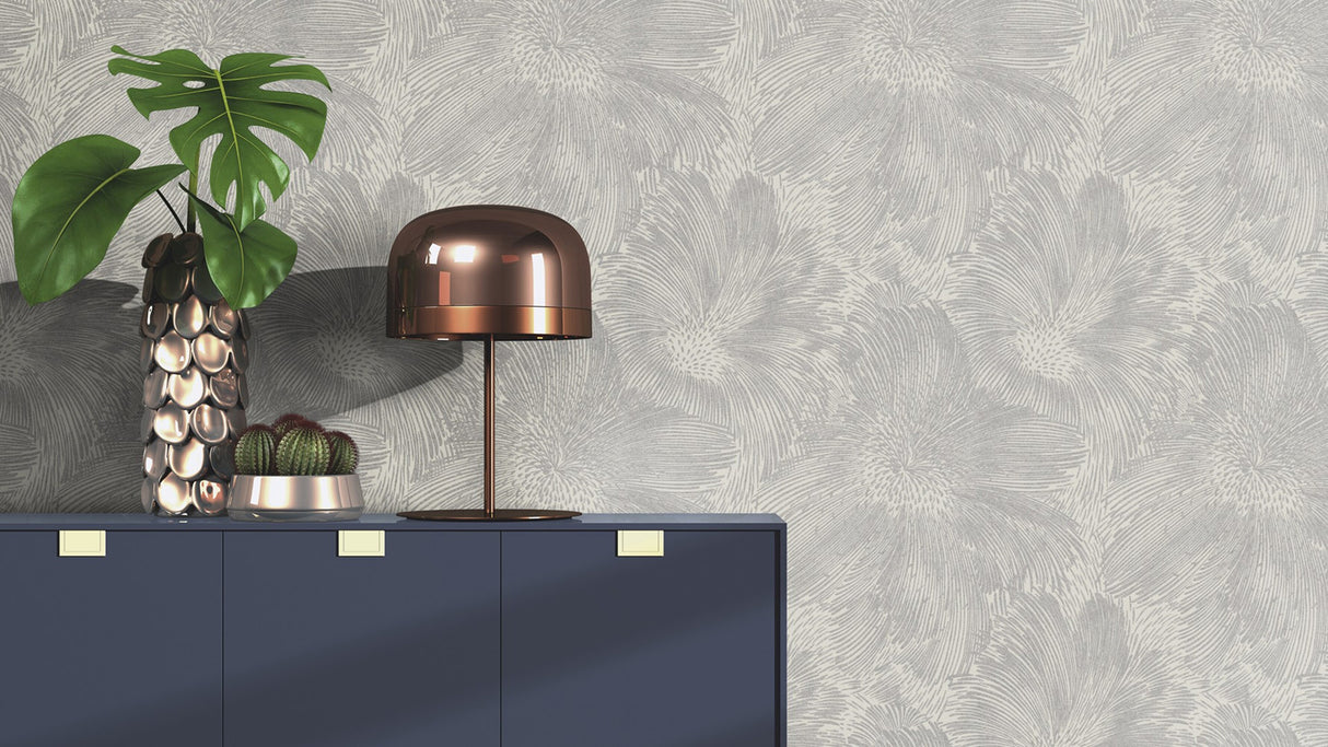 Purser Grey by Rasch Abstract Wallpaper- Brewster Home Fashions RH509250