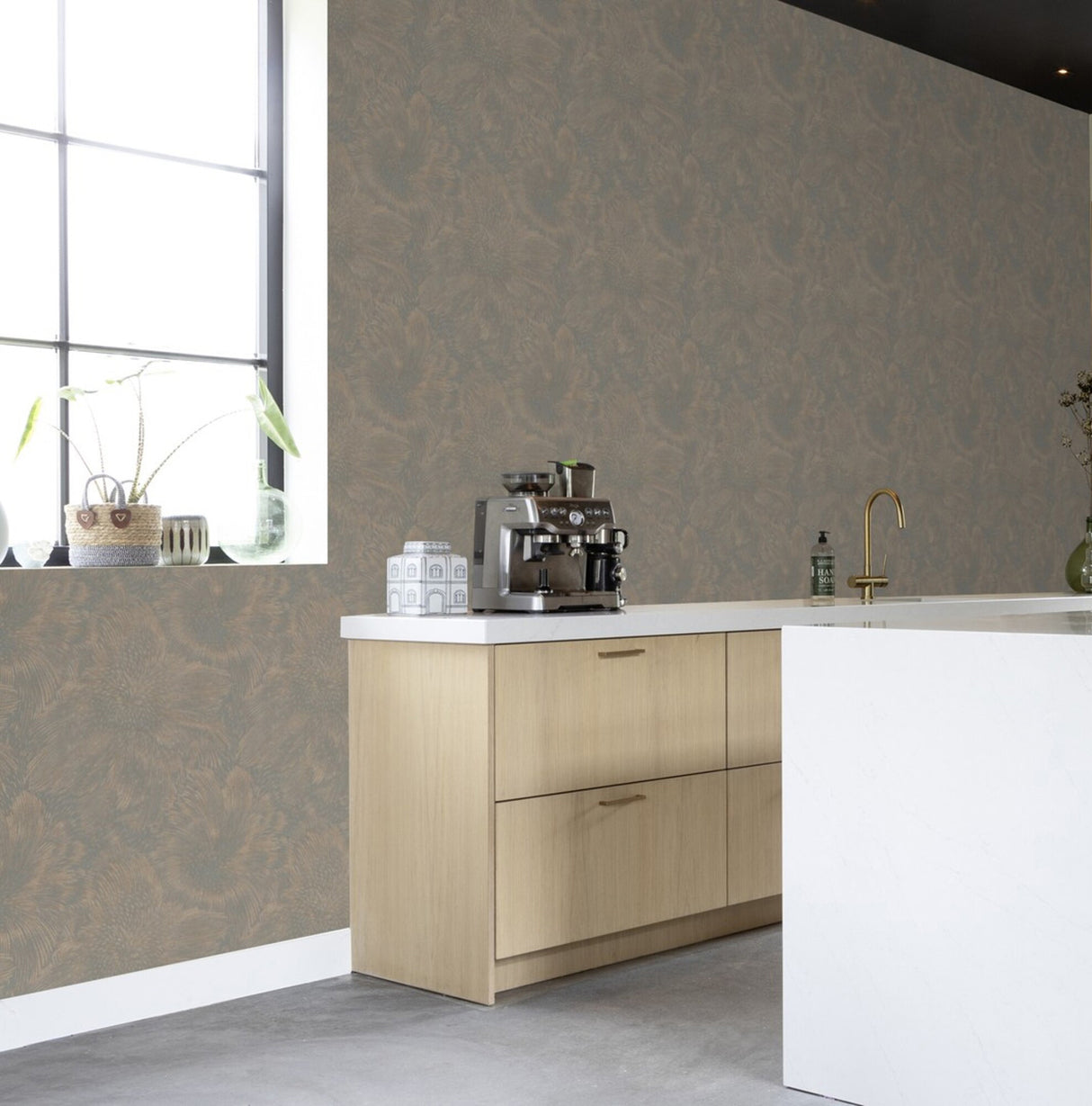 Purser Copper by Rasch Abstract Wallpaper – Brewster Home Fashions RH509267