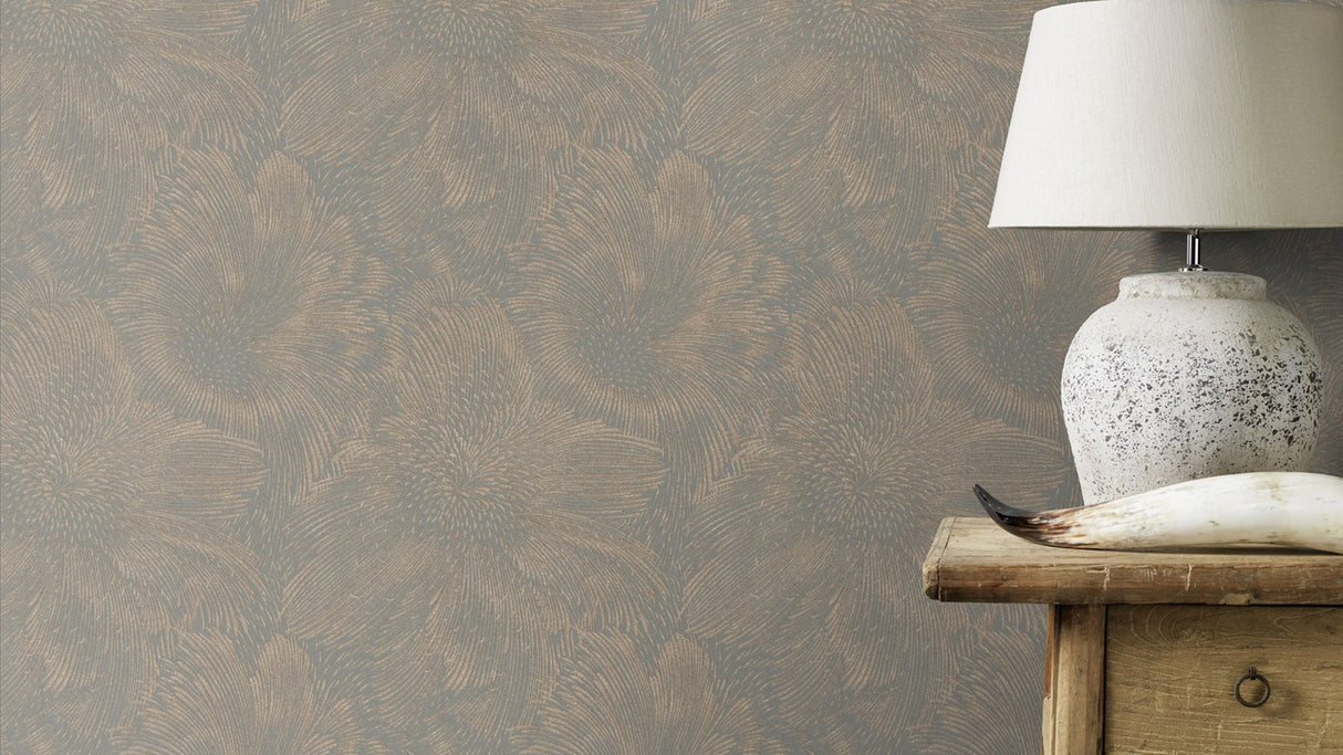 Purser Copper by Rasch Abstract Wallpaper – Brewster Home Fashions RH509267