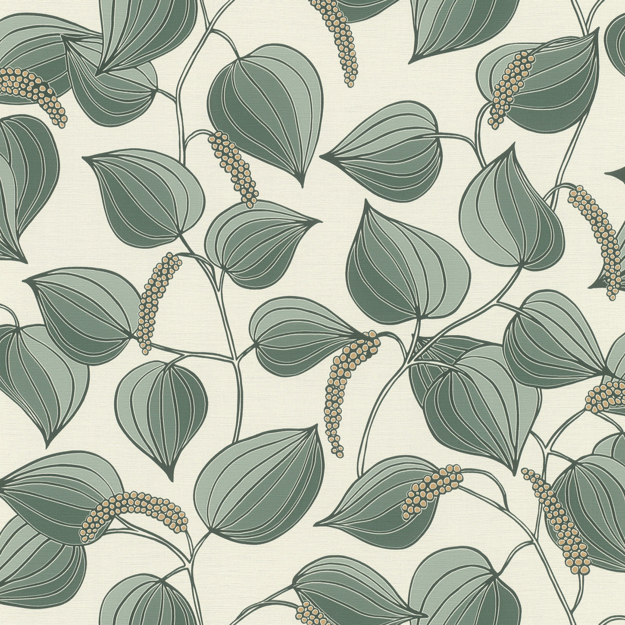 Rasch Alaia Green Leafy Vine Wallpaper Roll – RH580518