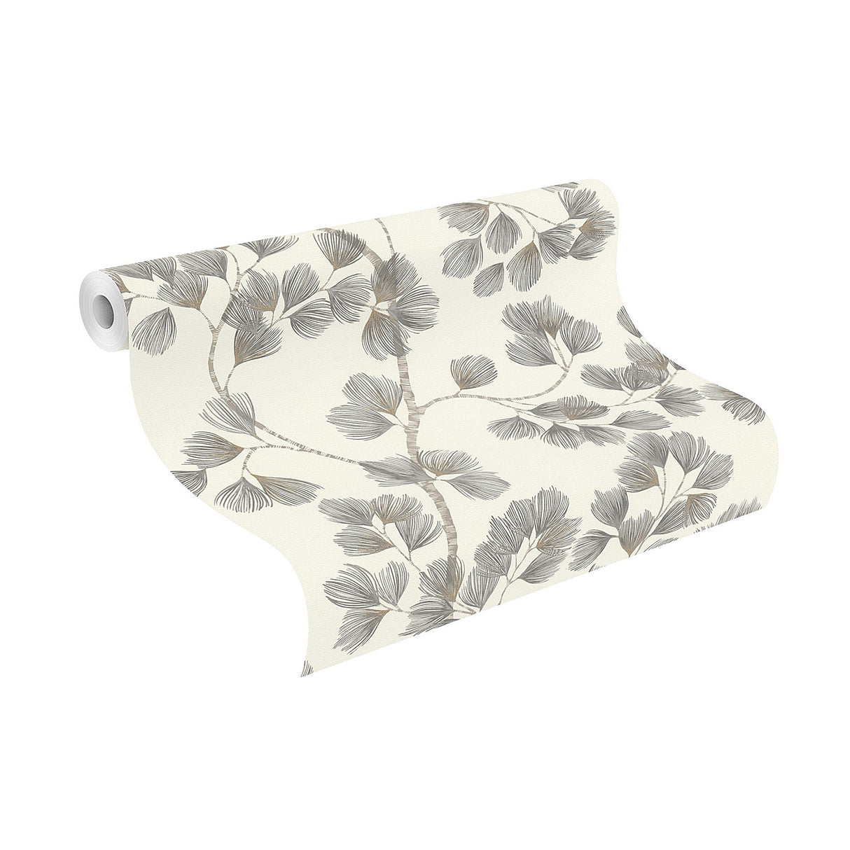 Newcomb Grey by Rasch Trailing Branches Wallpaper- Brewster RH866933