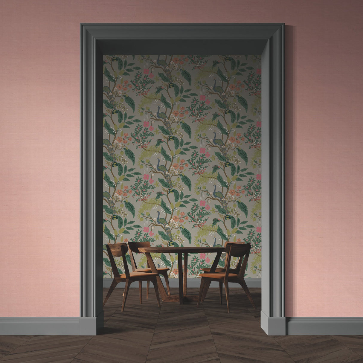 Palette Light Pink Sisal Grasscloth Wallpaper - York RI5183