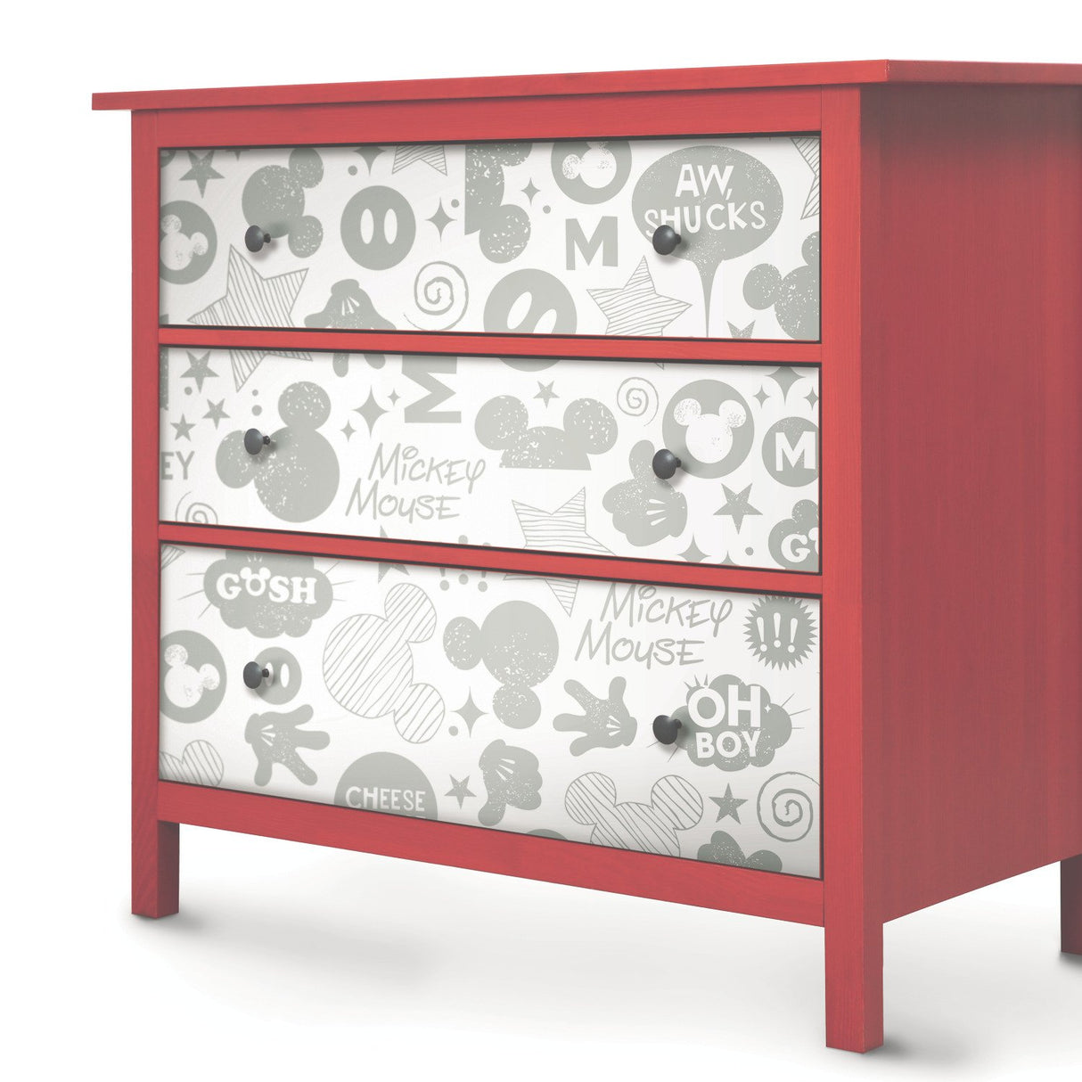 Mickey Mouse Icons Silver Peel & Stick Wallpaper with Metallic Accents - York RMK11152WP