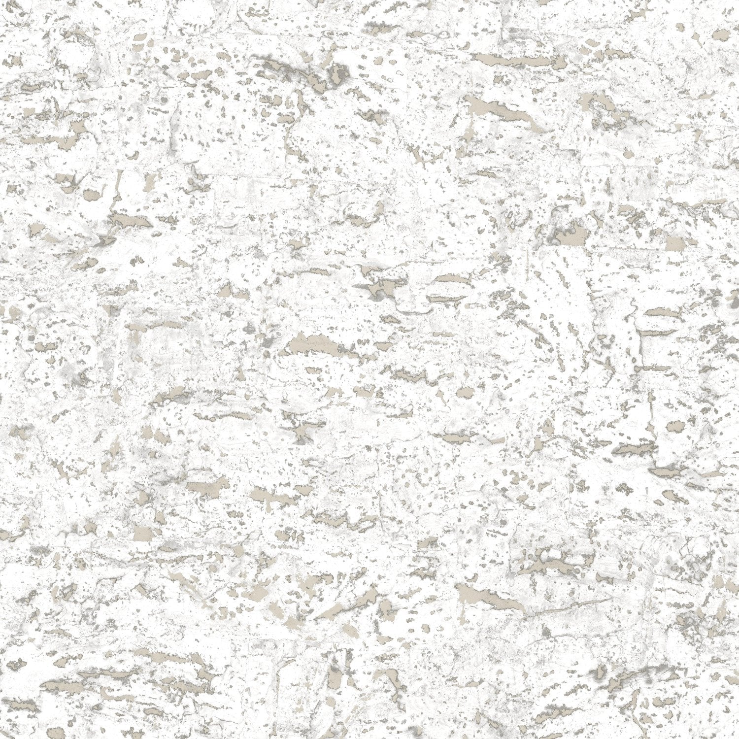 Faux Cork White Peel & Stick Wallpaper with Metallic Accents - York RMK11194WP