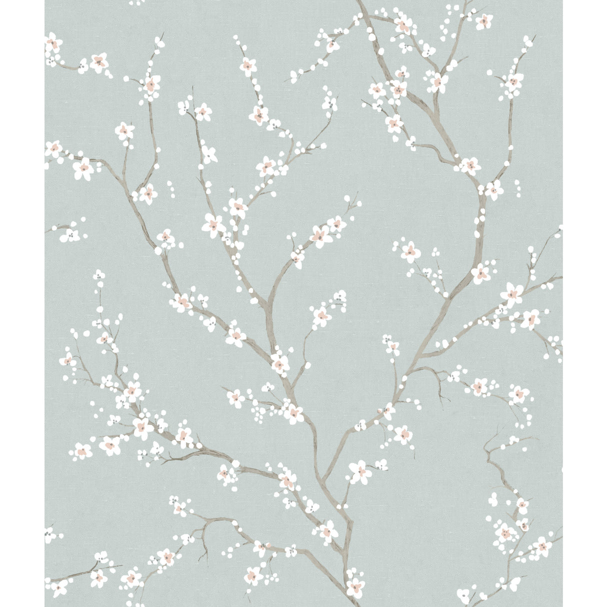 Cherry Blossom Blue Peel and Stick Wallpaper by RoomMates - RMK11272WPZ