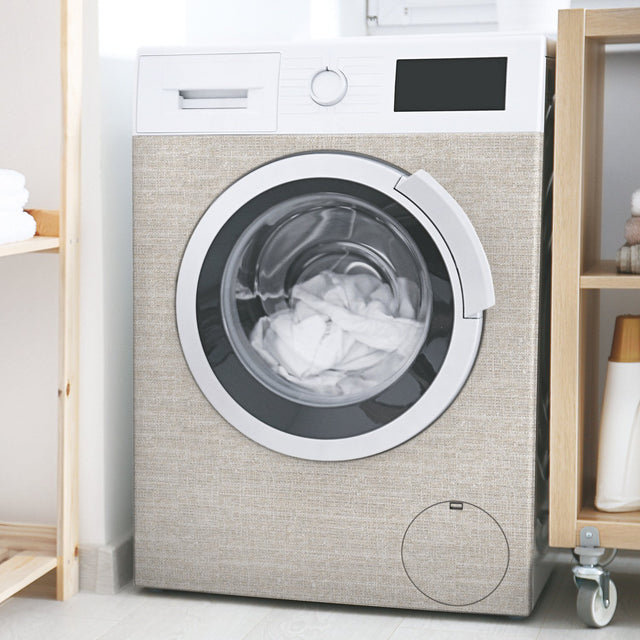 Tweed Beige Peel & Stick Wallpaper with Textured Tweed Pattern - York RMK11329WP