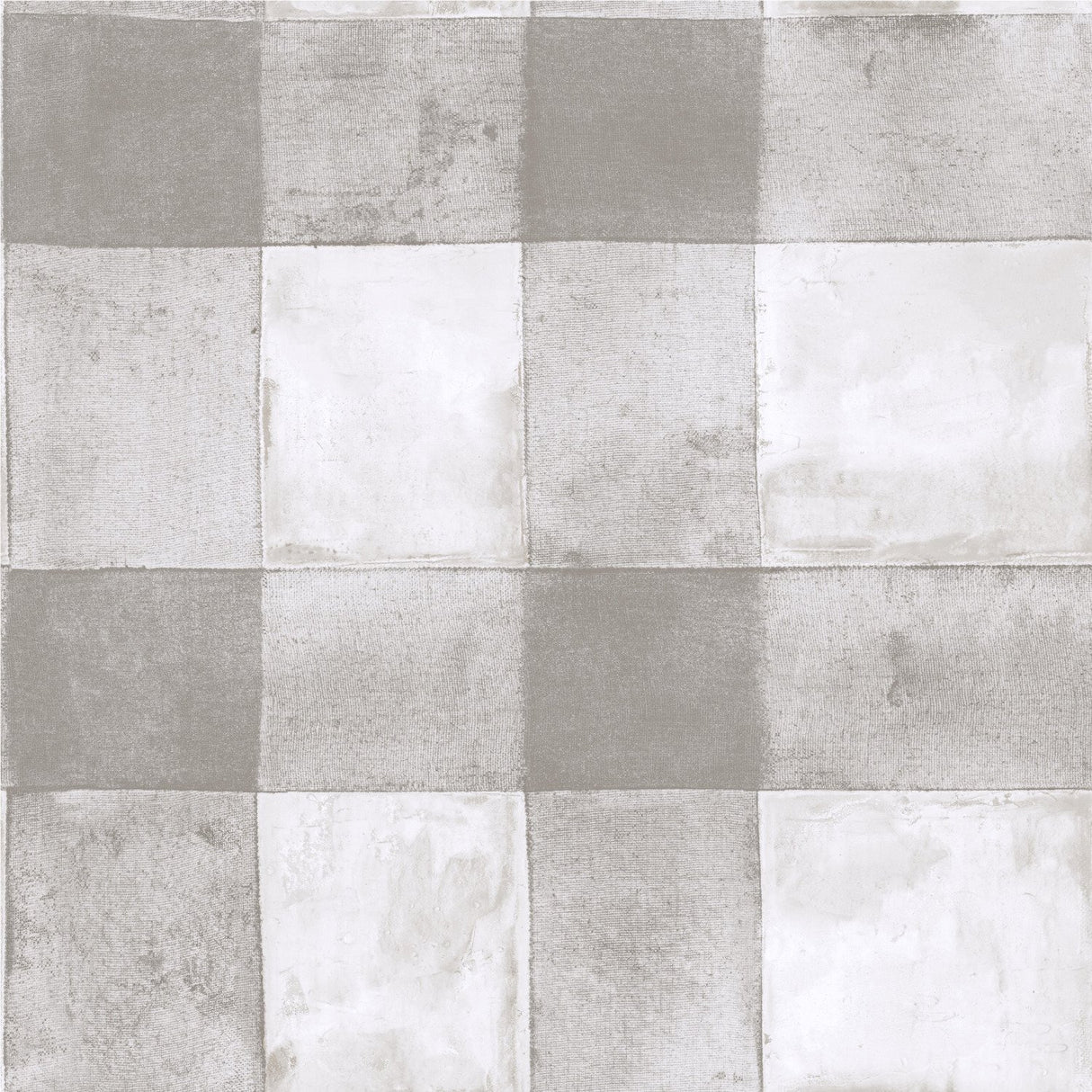 Buffalo Plaid Neutral Peel & Stick Wallpaper with Farmhouse Plaid Pattern - York RMK11440WP