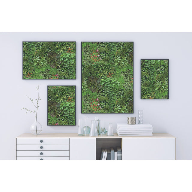 Living Wall Green Peel & Stick Wallpaper with Lush Botanical Leaves Motif - York RMK11567RL