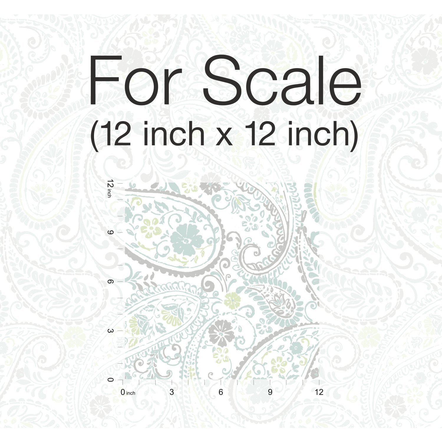 Paisley Prince Grey Peel & Stick Wallpaper with Modern Global Paisley Pattern - York RMK11583RL