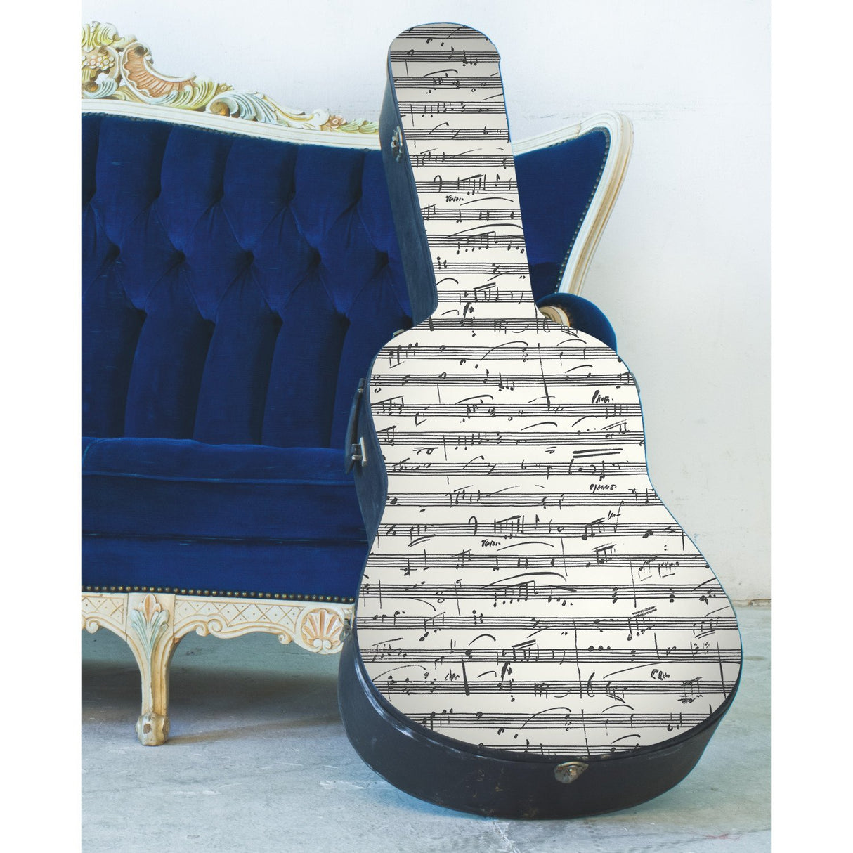 Melody Black Peel & Stick Wallpaper with Metallic Accents and Music Notation Novelty Pattern - York RMK11651WP