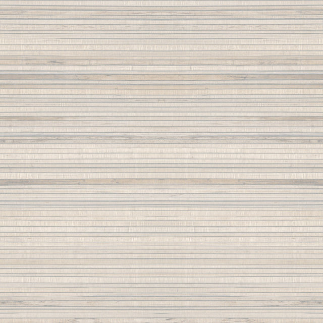 Faux Bamboo Grasscloth Taupe Peel & Stick Wallpaper with Botanical Tropical Motif - York RMK11669RL