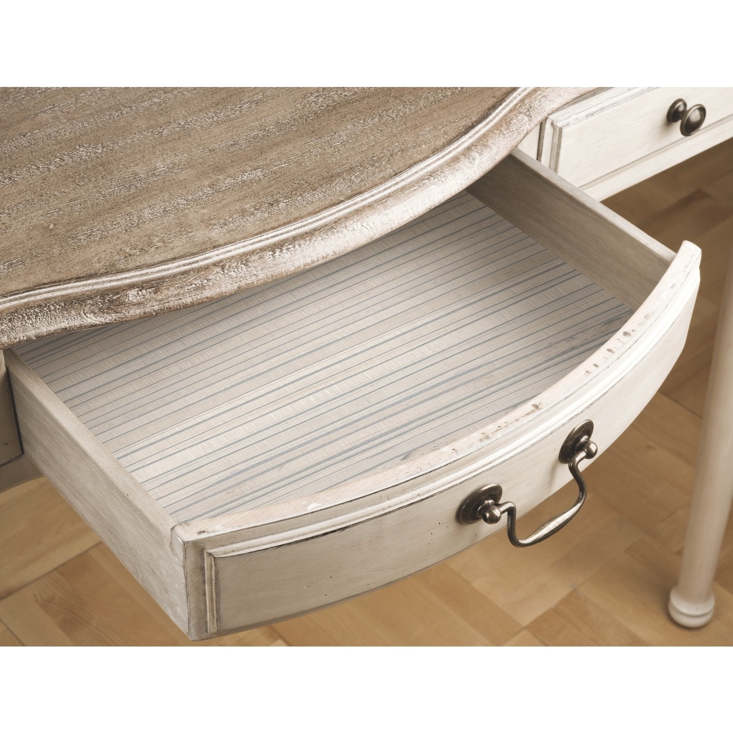 Faux Bamboo Grasscloth Taupe Peel & Stick Wallpaper with Botanical Tropical Motif - York RMK11669RL