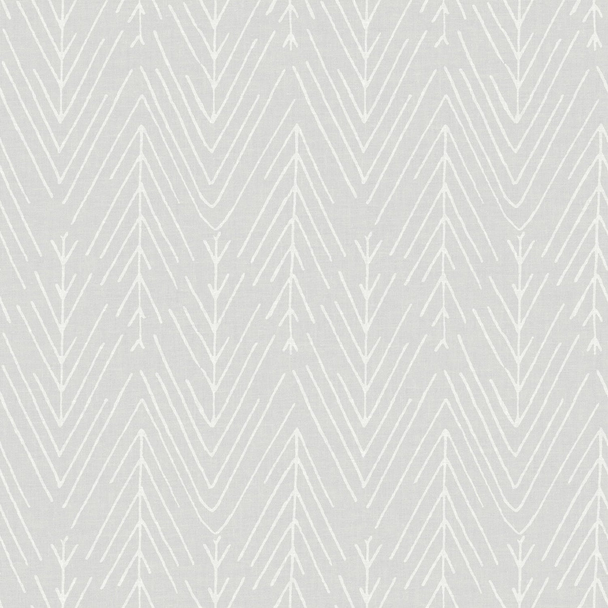 Twig Hygge Herringbone Grey Peel & Stick Wallpaper with Modern Botanical Novelty Pattern - York RMK11672WP